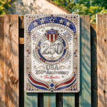 Load image into Gallery viewer, Personalized Metal Sign USA 250th Anniversary Gift for Family
