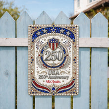 Load image into Gallery viewer, Personalized Metal Sign USA 250th Anniversary Gift for Family
