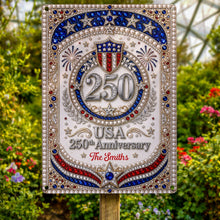 Load image into Gallery viewer, Personalized Metal Sign USA 250th Anniversary Gift for Family
