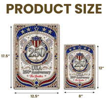 Load image into Gallery viewer, Personalized Metal Sign USA 250th Anniversary Gift for Family
