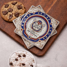 Load image into Gallery viewer, Personalized Ceramic Coaster USA 250th Anniversary Gift
