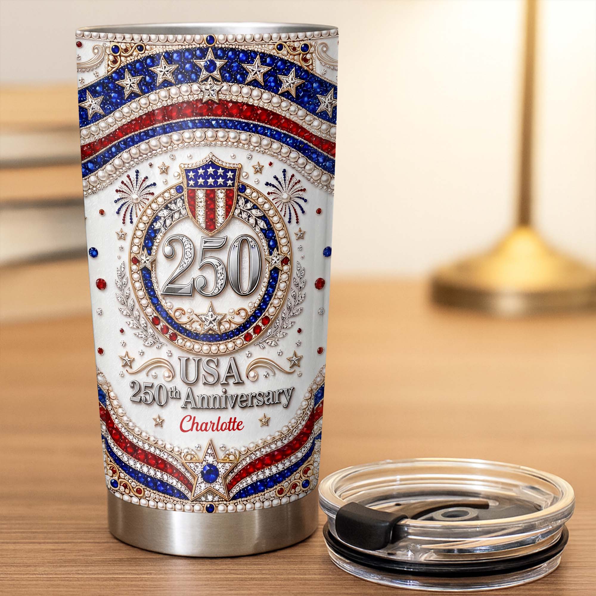 Personalized Stainless Steel Tumbler 20oz Custom Name Gift for Dad