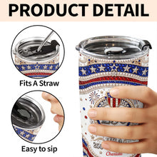Load image into Gallery viewer, Personalized Stainless Steel Tumbler 20oz Custom Name Gift for Dad
