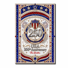 Load image into Gallery viewer, Personalized Patriotic USA Anniversary Poster Custom Photo Gift
