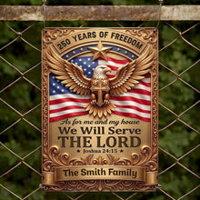 Load image into Gallery viewer, Personalized Metal Sign with Eagle Cross Custom Name Gift for Dad
