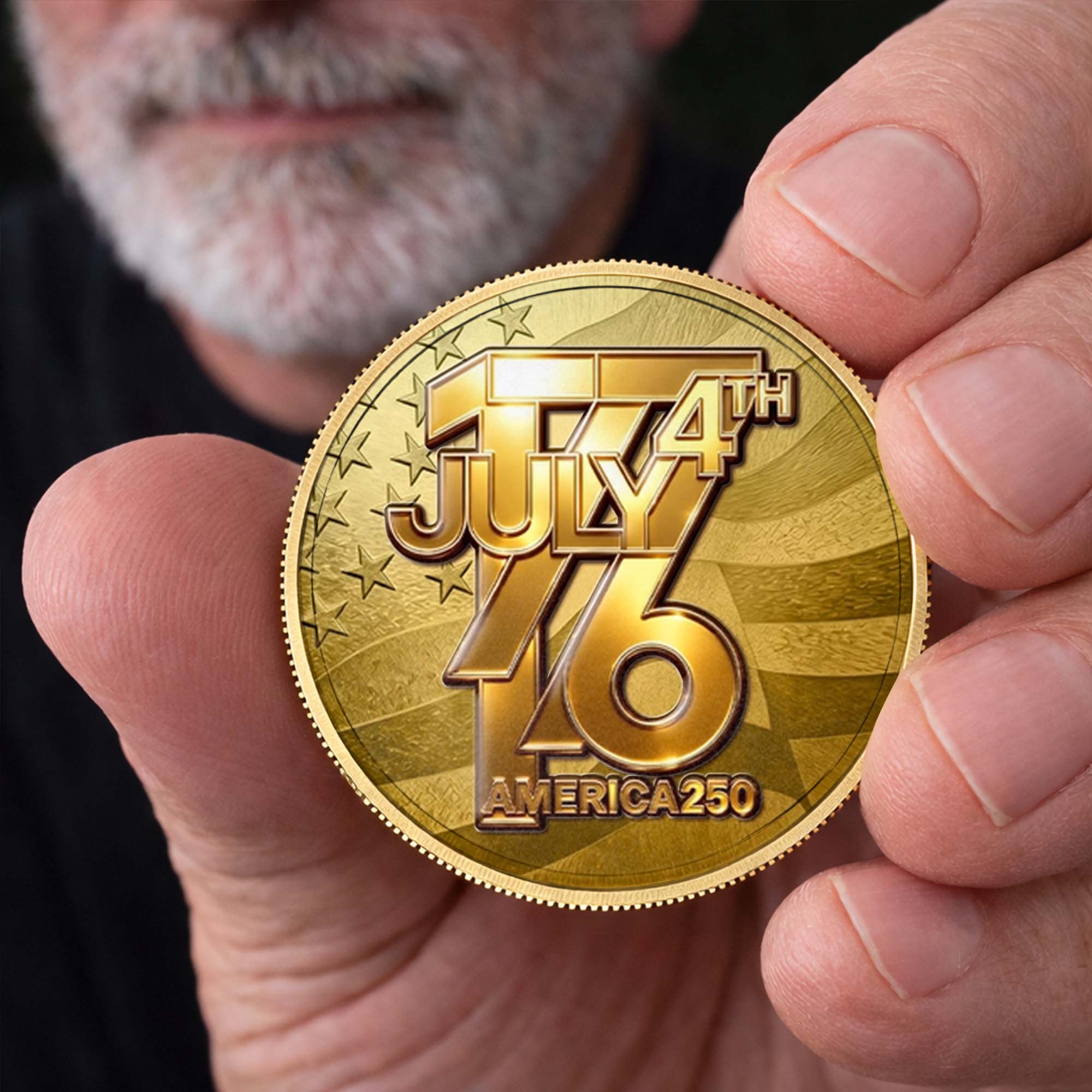 Personalized Commemorative Coin Custom Name 4th of July Gift for Family