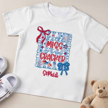 Load image into Gallery viewer, Personalized Kids T-Shirt Custom Name Fire Cracker Design 4th of July Gift
