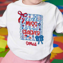 Load image into Gallery viewer, Personalized Kids T-Shirt Custom Name Fire Cracker Design 4th of July Gift
