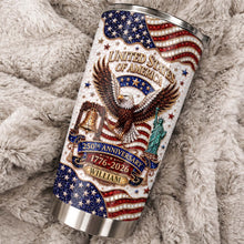 Load image into Gallery viewer, Personalized 20oz Stainless Steel Tumbler USA Flag Gift for Dad
