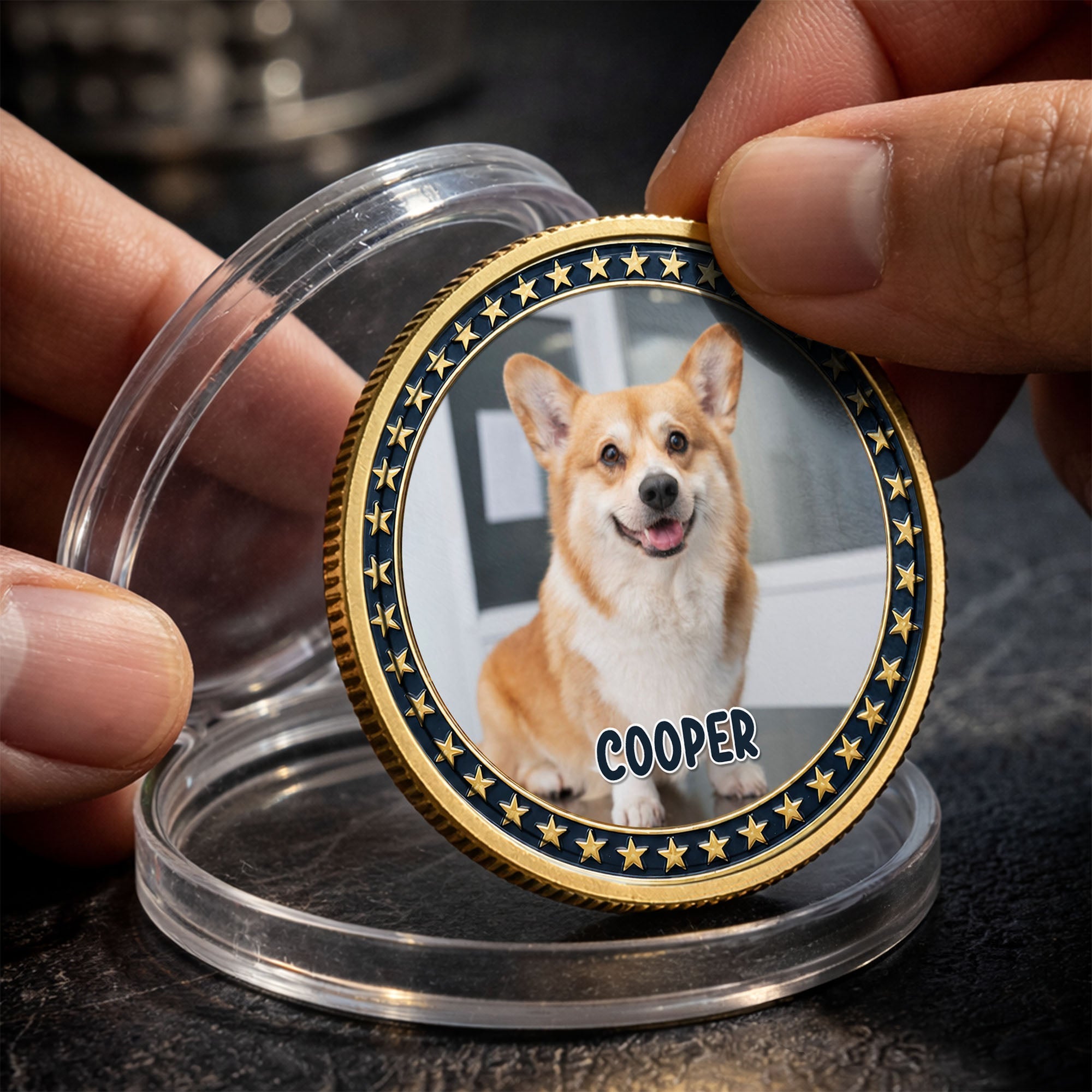 Custom Dog Photo Commemorative Coin for Dog Lovers | 4th of July Gift