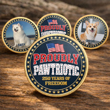Load image into Gallery viewer, Custom Dog Photo Commemorative Coin for Dog Lovers | 4th of July Gift
