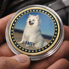 Load image into Gallery viewer, Custom Dog Photo Commemorative Coin for Dog Lovers | 4th of July Gift
