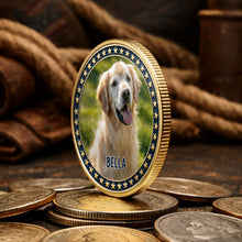 Load image into Gallery viewer, Custom Dog Photo Commemorative Coin for Dog Lovers | 4th of July Gift

