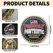 Load image into Gallery viewer, Custom Dog Photo Commemorative Coin for Dog Lovers | 4th of July Gift
