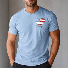 Load image into Gallery viewer, Personalized 250th Birthday USA Flag T-Shirt Custom Gift
