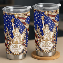 Load image into Gallery viewer, Personalized 20oz Stainless Steel Tumbler American Flag Gift for Independence Day
