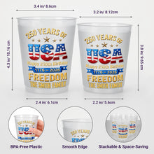 Load image into Gallery viewer, Personalized Frosted Cups Custom Name USA Flag Gift for 4th of July
