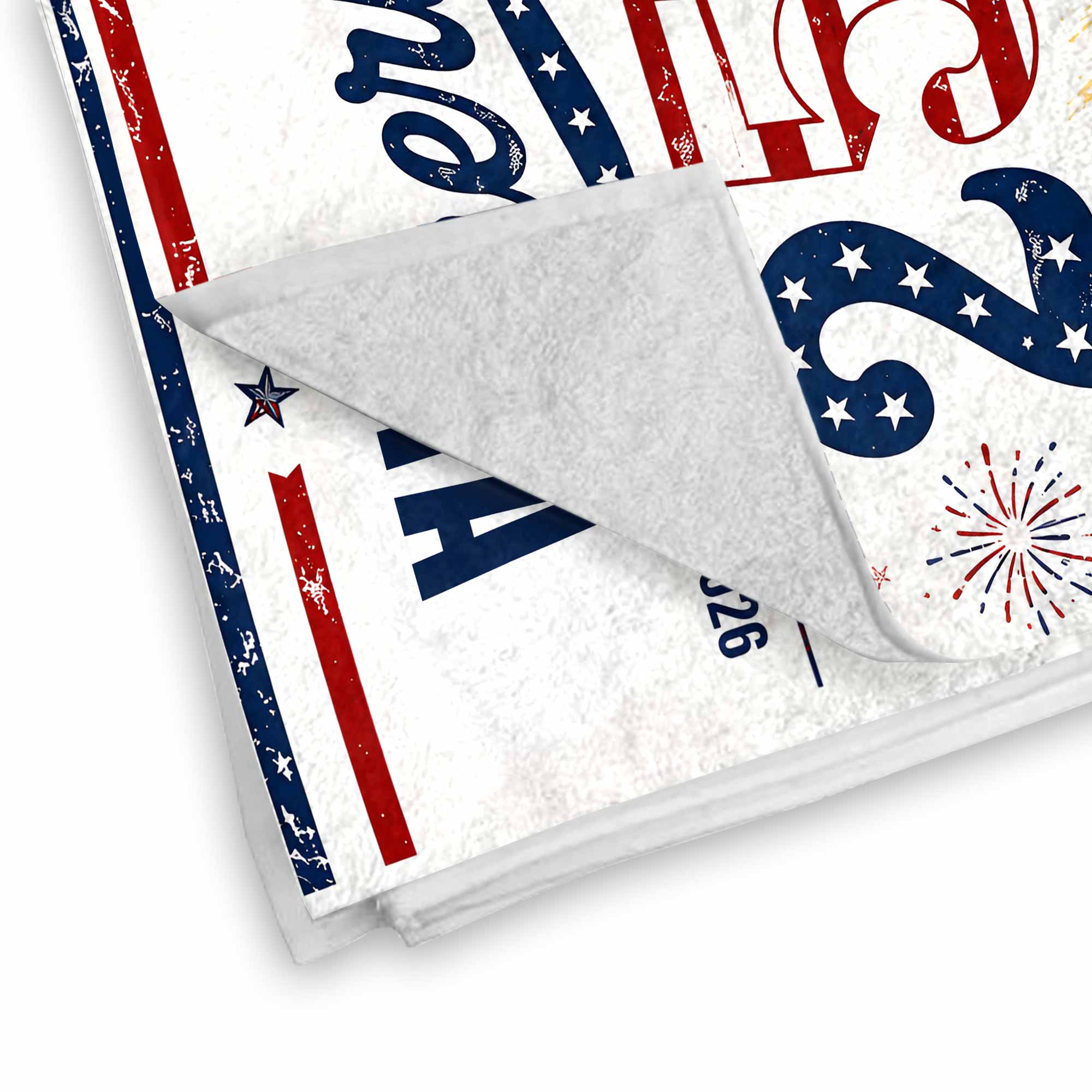 Personalized Microfiber Beach Towel USA Flag Custom Name Gift