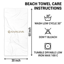 Load image into Gallery viewer, Personalized Microfiber Beach Towel Custom Design USA Gift
