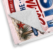 Load image into Gallery viewer, Personalized Microfiber Beach Towel Custom Design USA Gift
