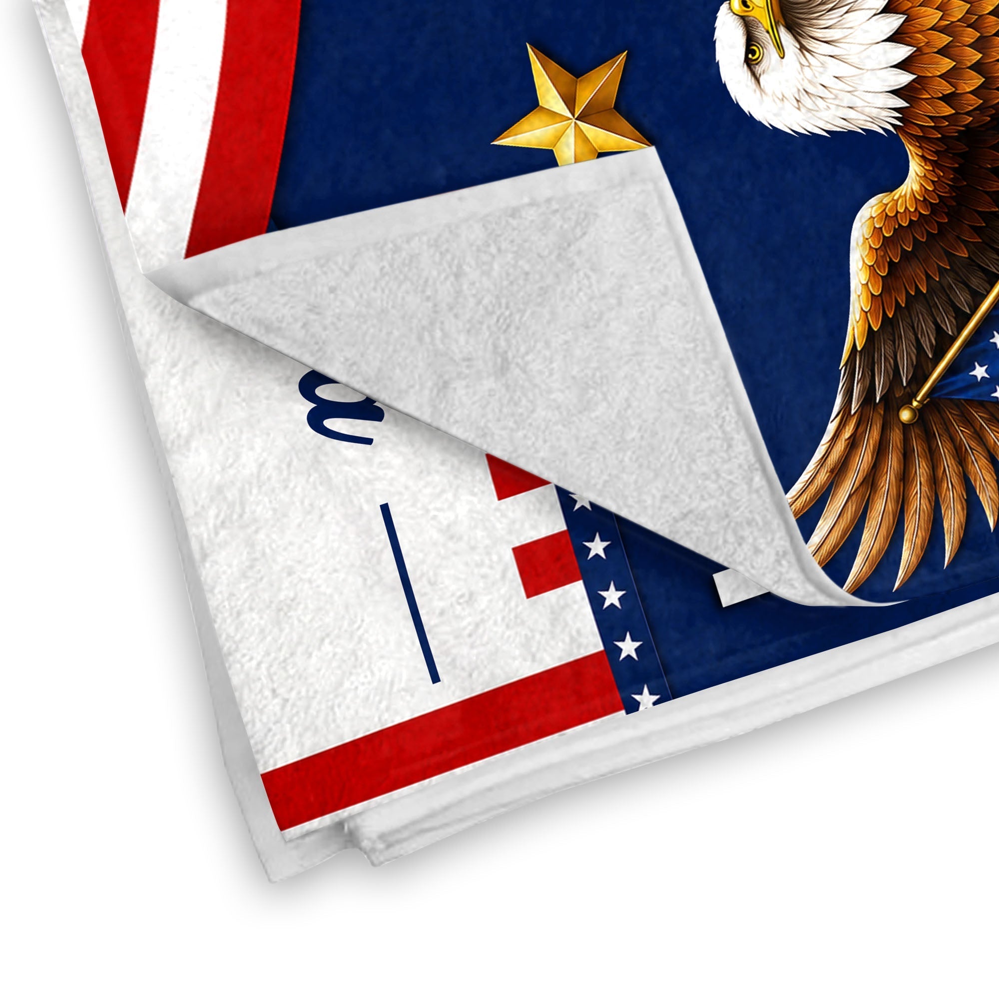 Personalized Microfiber Beach Towel USA Flag Gift for Dad