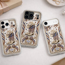 Load image into Gallery viewer, Personalized Clear Phone Case Custom Name for 4th of July

