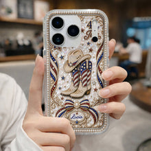 Load image into Gallery viewer, Personalized Clear Phone Case Custom Name for 4th of July
