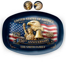 Load image into Gallery viewer, Personalized Custom Plate USA Eagle Statue Liberty Gift
