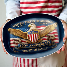 Load image into Gallery viewer, Personalized Custom Plate USA Eagle Statue Liberty Gift
