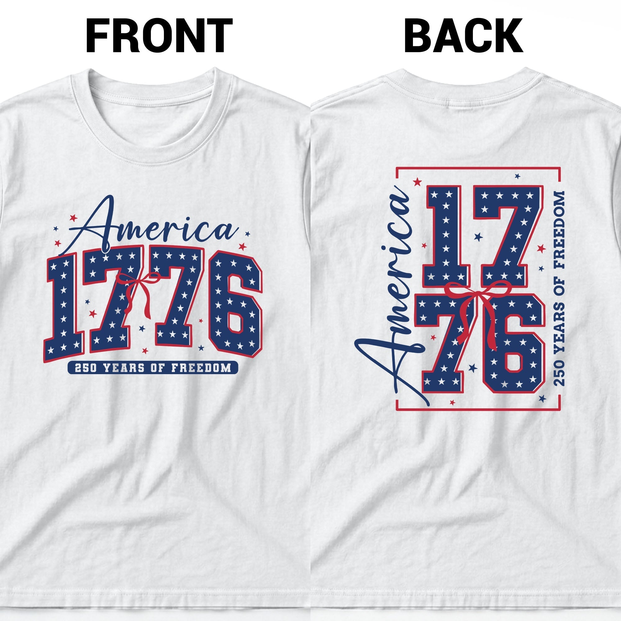 Personalized Family Name T-Shirt 4th of July Gift Idea