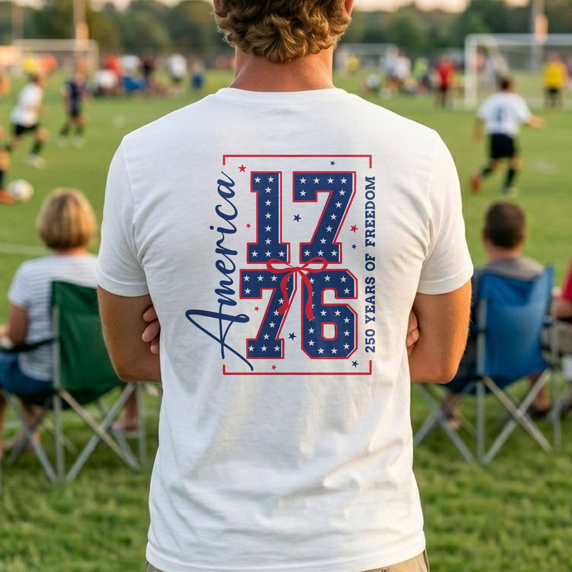 Personalized Family Name T-Shirt 4th of July Gift Idea