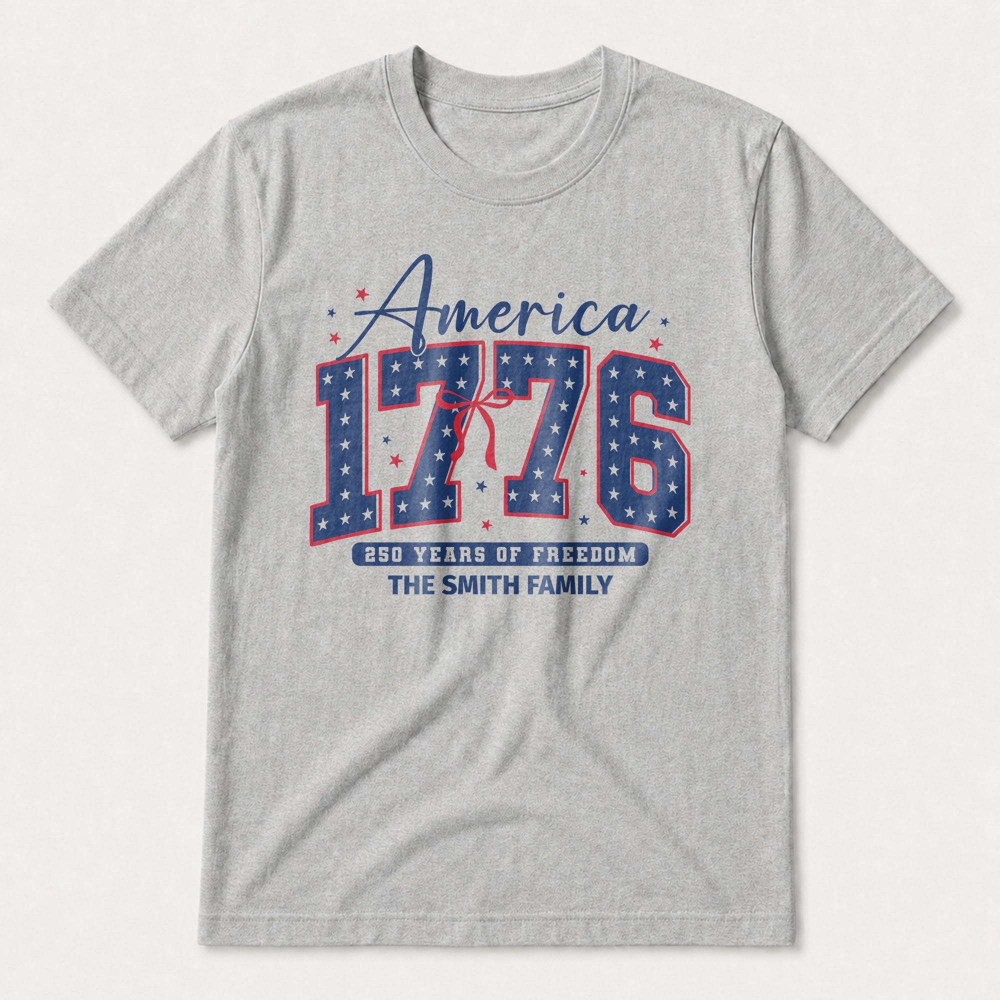 Personalized Family Name T-Shirt 4th of July Gift Idea