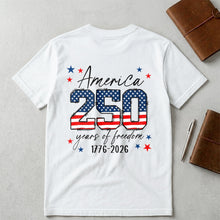 Load image into Gallery viewer, Personalized American Flag T-Shirt Custom Name Gift for Dad
