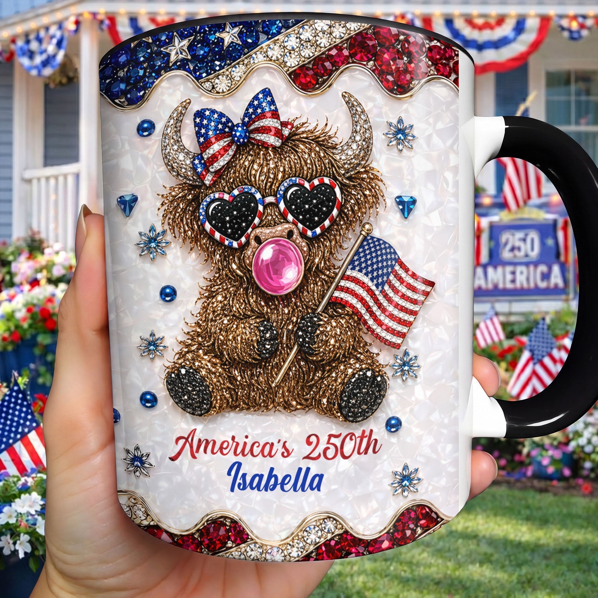 Personalized Accent Mug America 250th Anniversary Custom Gift