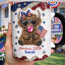 Load image into Gallery viewer, Personalized Accent Mug America 250th Anniversary Custom Gift
