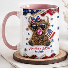 Load image into Gallery viewer, Personalized Accent Mug America 250th Anniversary Custom Gift
