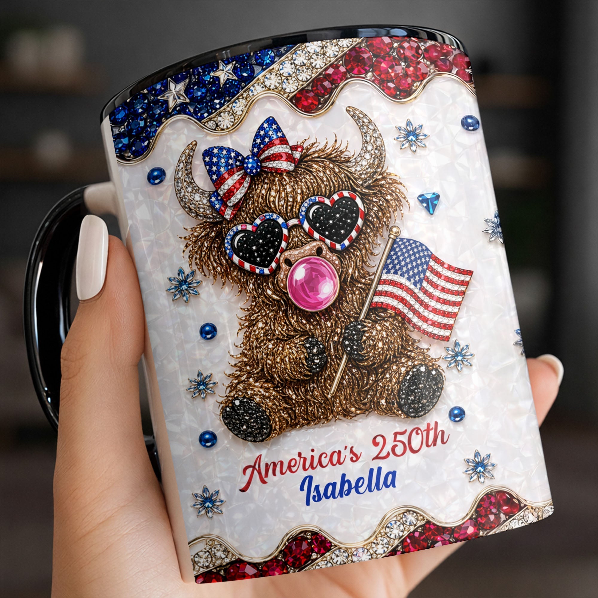 Personalized Accent Mug America 250th Anniversary Custom Gift