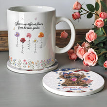 Load image into Gallery viewer, Personalized Ceramic Coaster 4th of July Gift Custom Name

