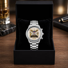 Load image into Gallery viewer, Personalized Men's Watch Custom Name Eagle Liberty Bell Gift
