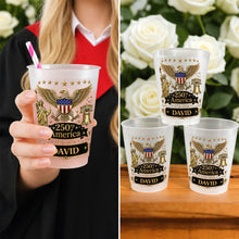Load image into Gallery viewer, Personalized Frosted Cups Custom Name Independence Day Gift

