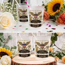 Load image into Gallery viewer, Personalized Frosted Cups Custom Name Independence Day Gift
