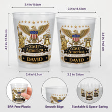 Load image into Gallery viewer, Personalized Frosted Cups Custom Name Independence Day Gift
