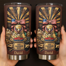 Load image into Gallery viewer, Personalized 20oz Stainless Steel Tumbler USA Theme Gift for Dad

