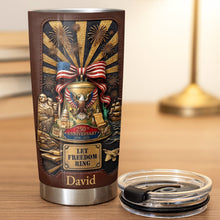Load image into Gallery viewer, Personalized 20oz Stainless Steel Tumbler USA Theme Gift for Dad
