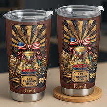 Load image into Gallery viewer, Personalized 20oz Stainless Steel Tumbler USA Theme Gift for Dad
