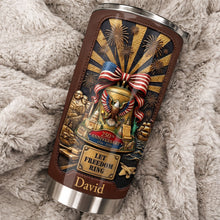 Load image into Gallery viewer, Personalized 20oz Stainless Steel Tumbler USA Theme Gift for Dad
