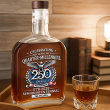 Load image into Gallery viewer, Personalized Whiskey Bottle Custom Name Gift for Dad 4th of July
