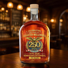 Load image into Gallery viewer, Personalized Whiskey Bottle Custom Name Gift for Dad 4th of July
