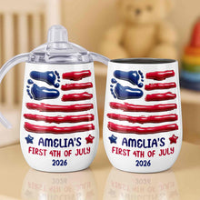 Load image into Gallery viewer, Personalized 4th of July Sippy Cup Custom Name for Kids
