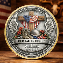 Load image into Gallery viewer, Personalized Memorial Commemorative Coin Custom Name Gift
